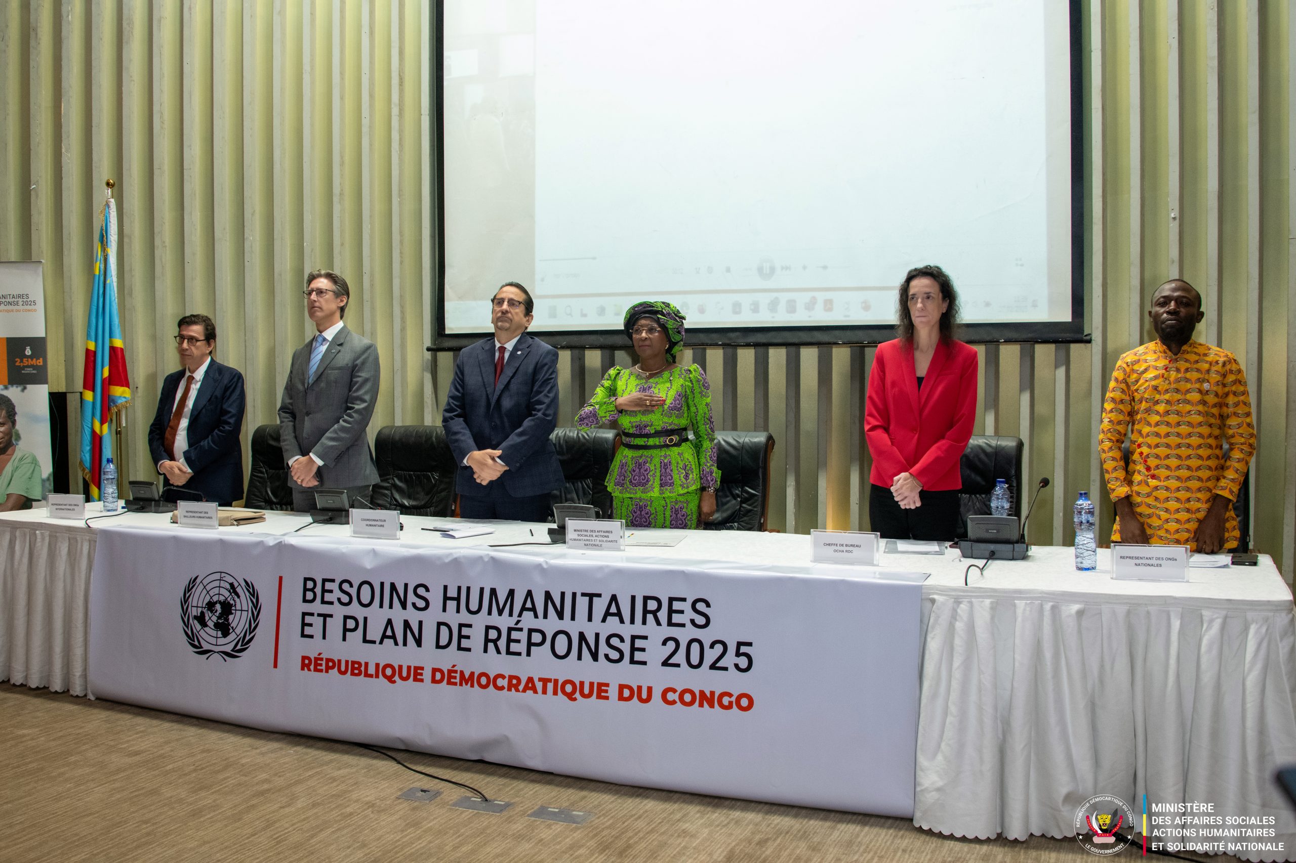 RDC – 27 FEVRIER 2025 : CEREMONIE DE LANCEMENT DU PLAN DE REPONSE HUMANITAIRE 2025